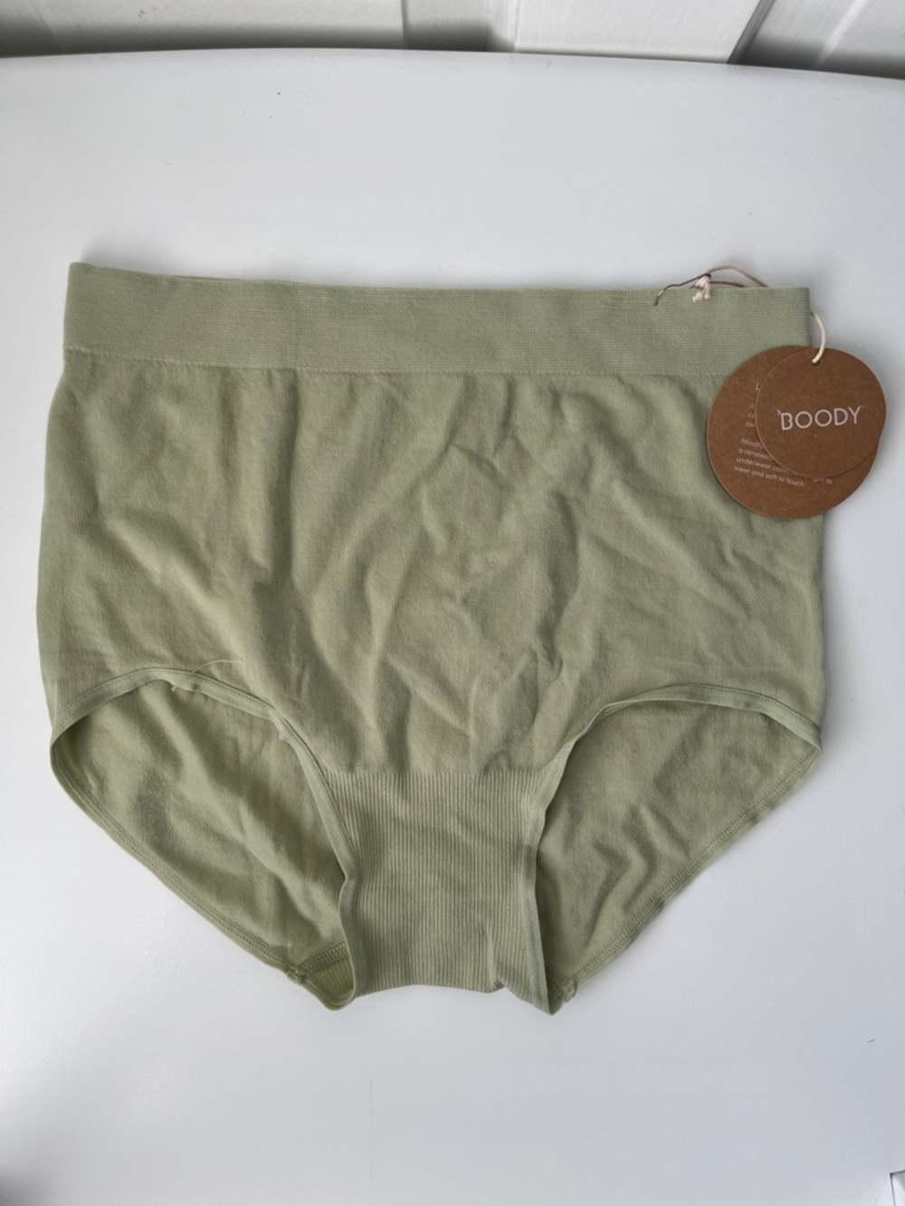 NWT BOODY Sage Green Lyolyte Full Boyleg Brief XS